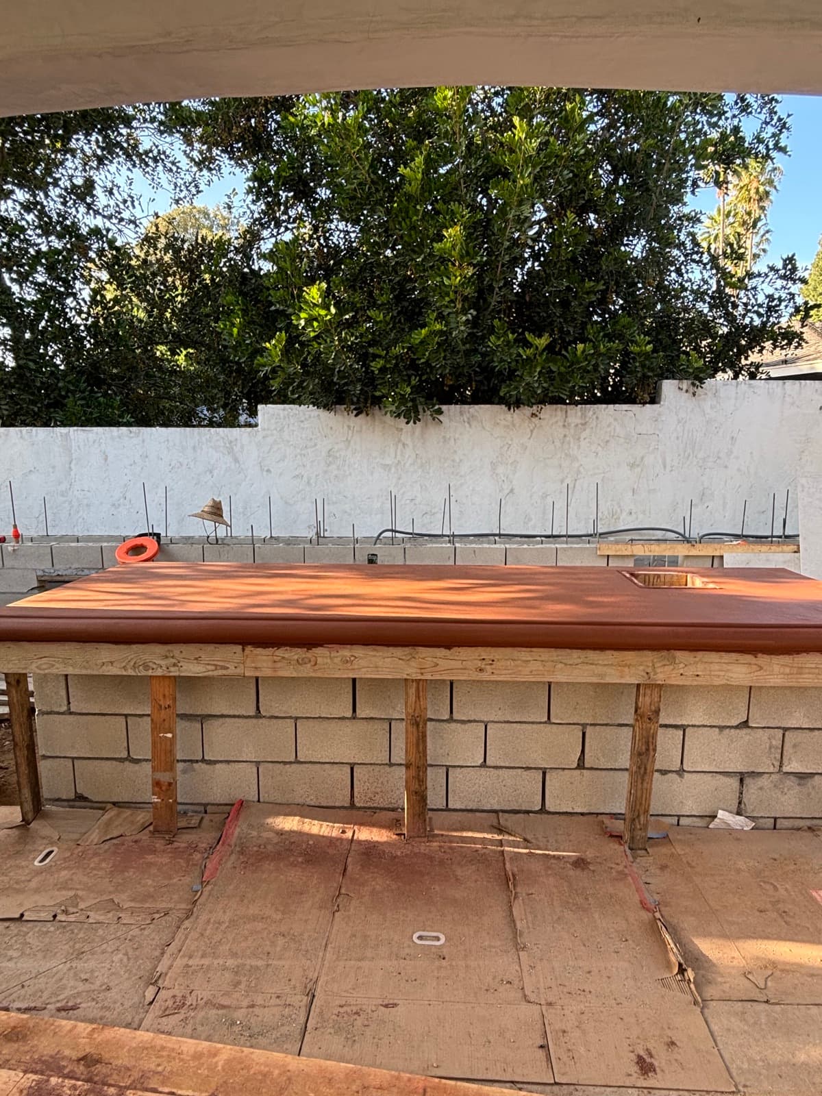 A finished outdoor living space built by Legendary Landscaping