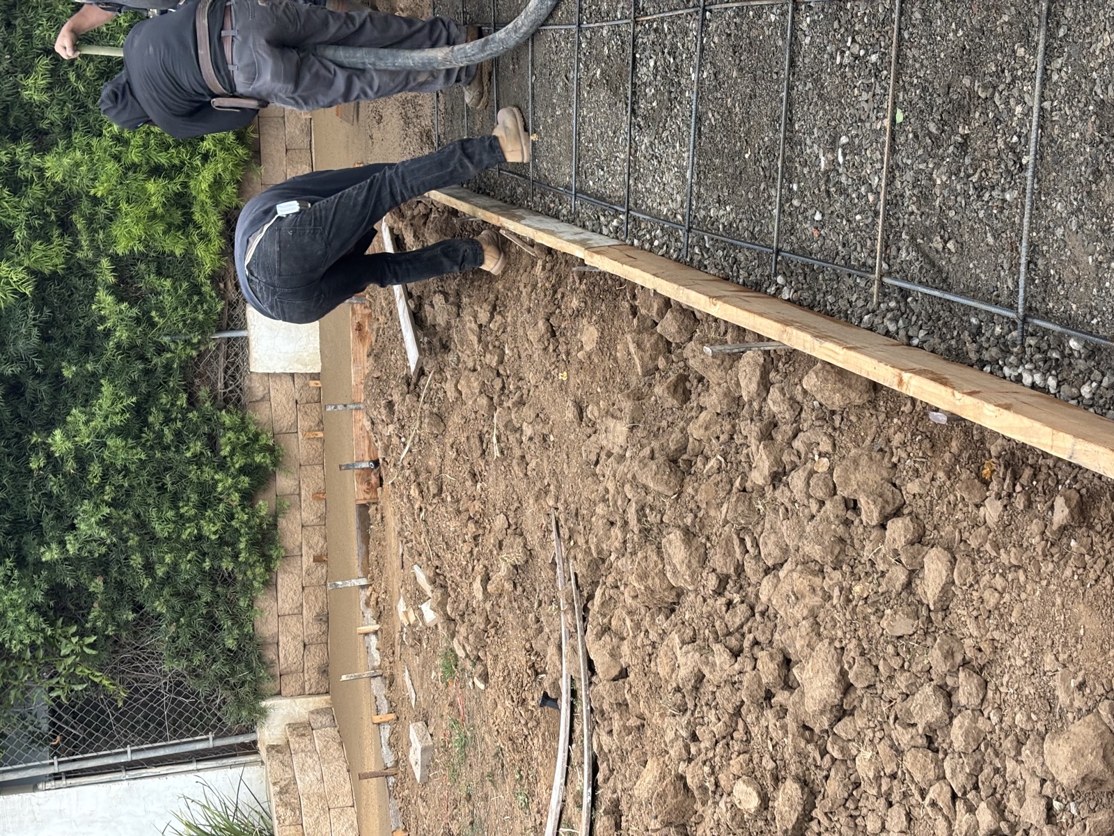 Completed landscape design